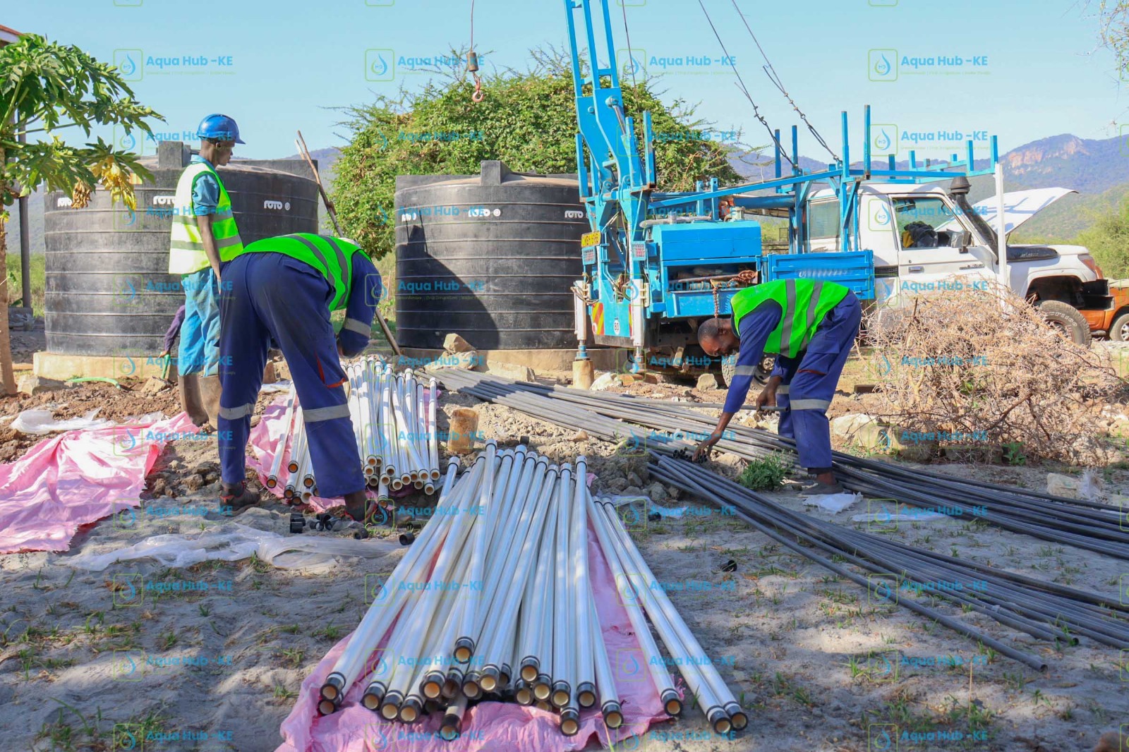 Solar borehole pumps in Kenya