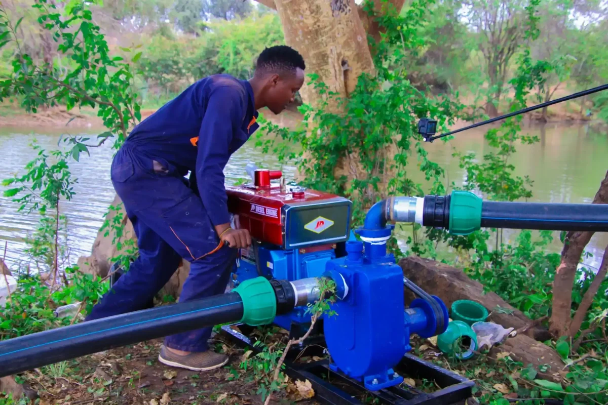 Water pump installation by Aqua Hub Kenya