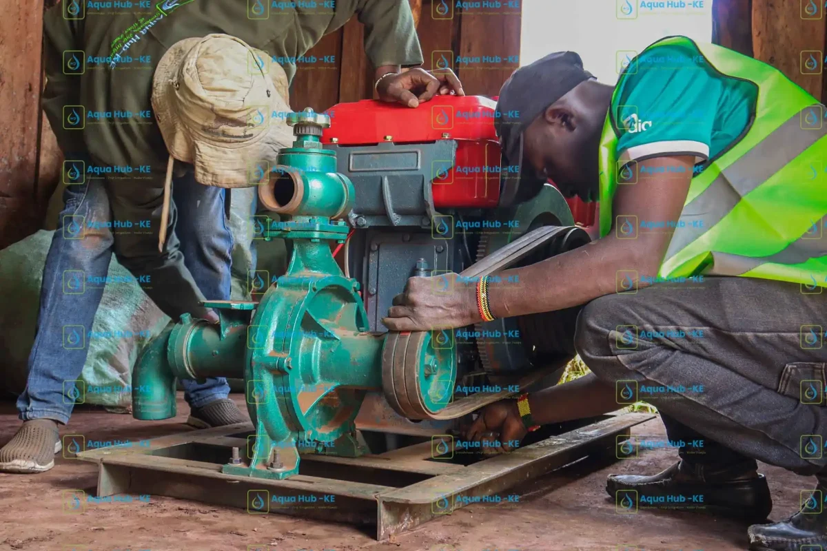 JD Engine for rain gun irrigation