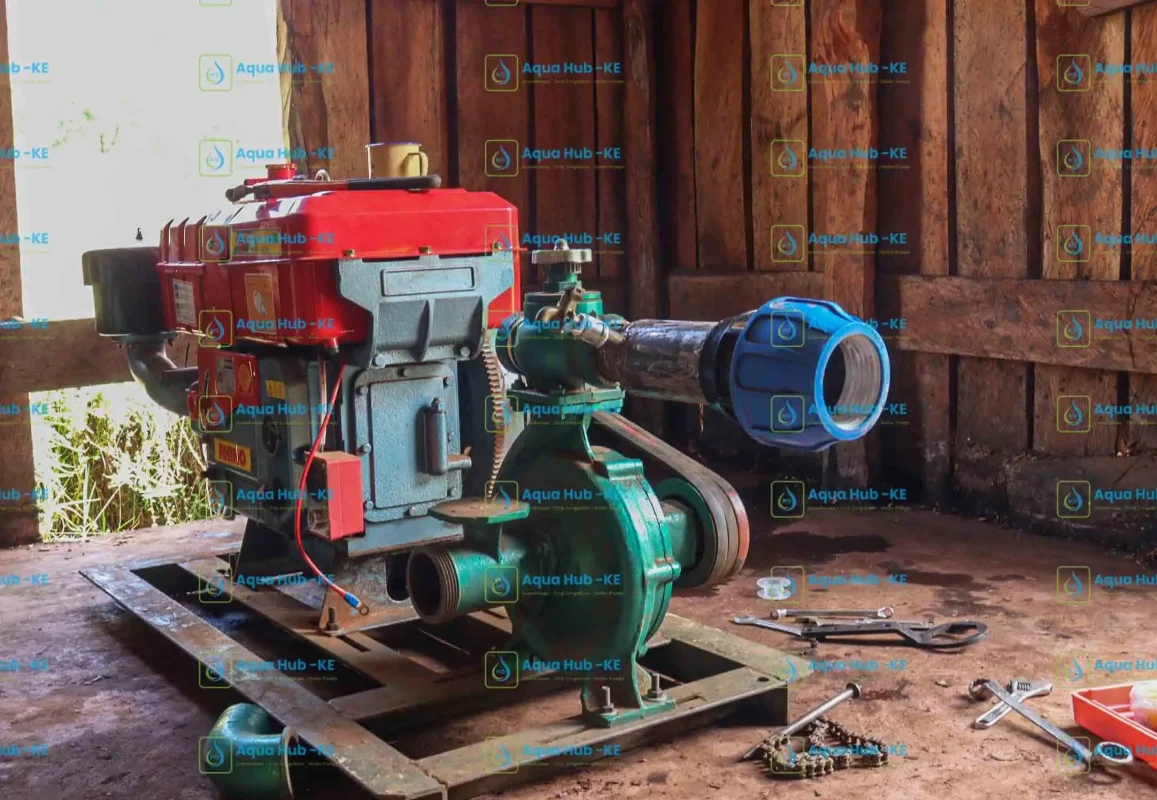 Engine driven irrigation pumps in Kenya