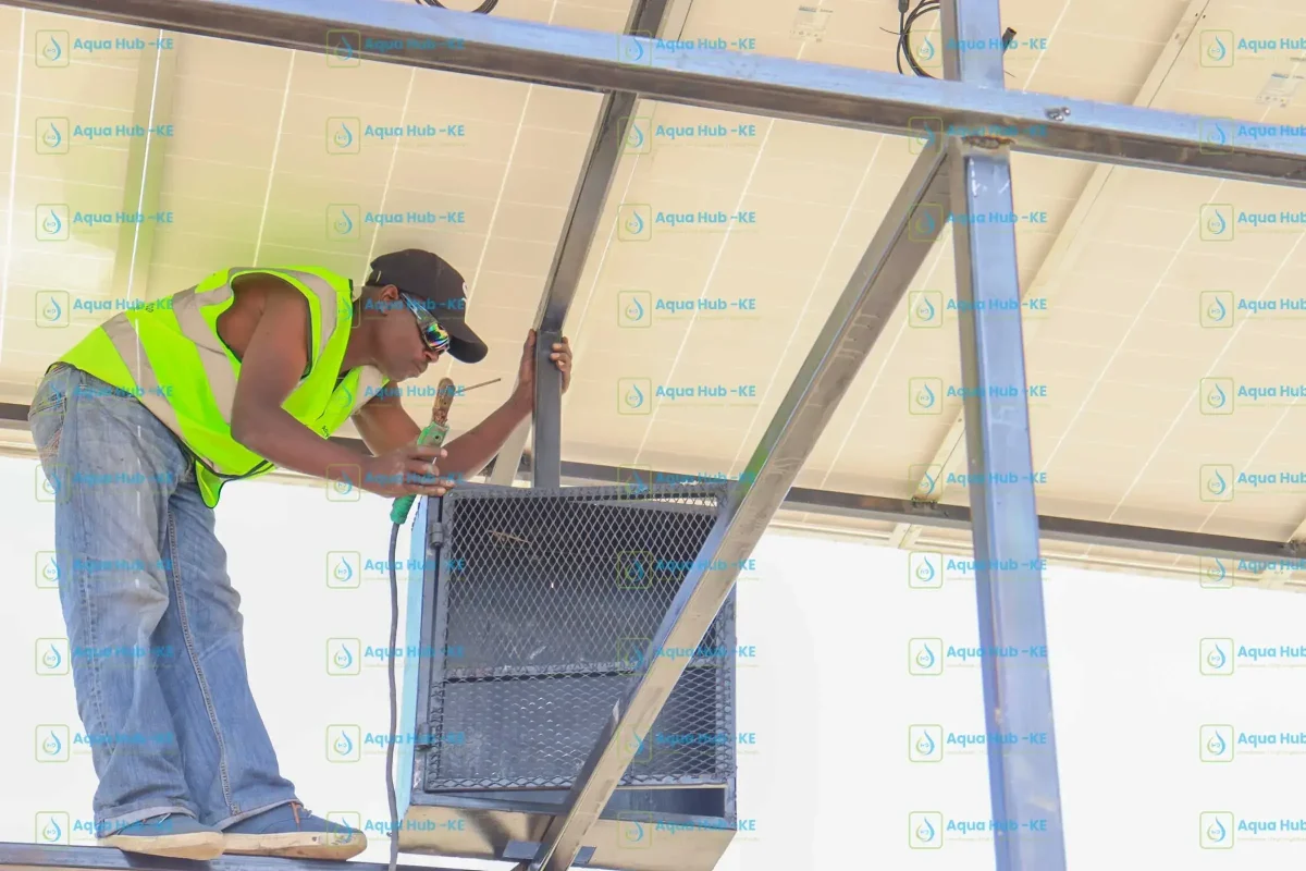 Panels for borehole submersible pumps in Kenya
