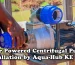 solar powered centrifugal pump installation by Aqua Hub Kenya