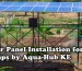 Solar panel installation for pumps by Aqua Hub Kenya