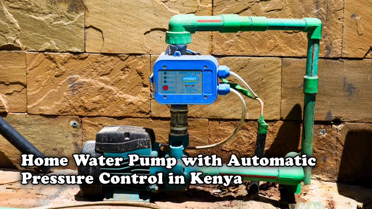 Home water pump with automatic pressure control in Kenya