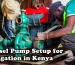 Diesel pump setup for irrigation in Kenya
