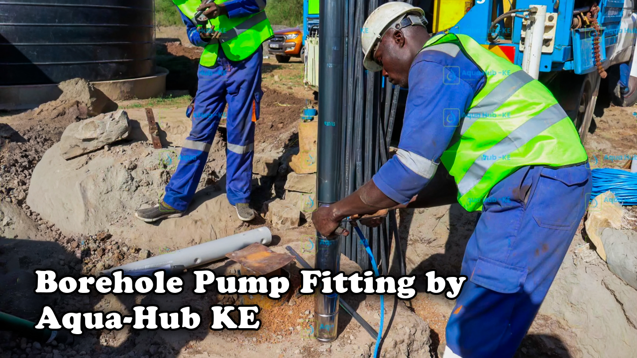 Borehole pump fitting by Aqua Hub Kenya